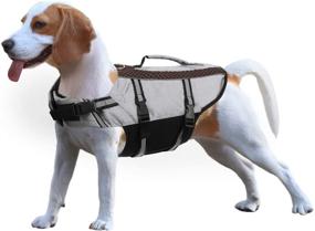 img 4 attached to 🐶 Phyxin Dog Life Jacket: High Buoyancy Vest for Swimming, Reflective Safety, Rescue Handle & Adjustable Fit - Small Medium Large Dogs