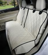 usa based company - 4knines dog seat cover with hammock - 60/40 split, middle seat belt compatible logo