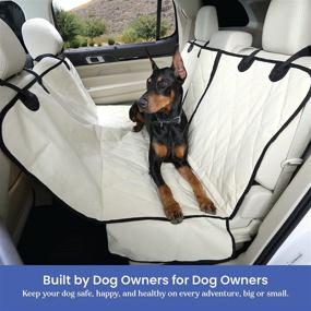 img 2 attached to USA Based Company - 4Knines Dog Seat Cover with Hammock - 60/40 Split, Middle Seat Belt Compatible