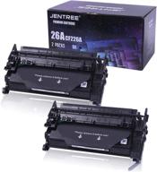 jentree compatible toner cartridge for hp 26a cf226a 26x cf226x high yield - 🖨️ use with hp m402dn m402n 402dw mfp m426dw mfp 426fdn mfp 426fdw printer (black, 2 packs) logo