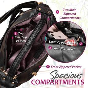 img 2 attached to Стильные кожаные сумочки-кроссбоди и кошельки от Katloo для косметики женщин