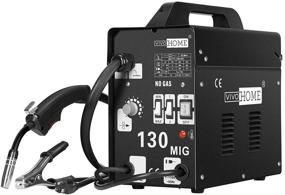 img 4 attached to 🔥 VIVOHOME MIG Welder 130 Flux Core Wire: Portable, Automatic Feed Welding Machine – No Gas, DIY Home Welder with Free Mask, 110V, Black