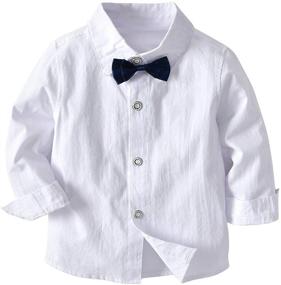 img 2 attached to Little Gentleman Formal Toddler Sleeve Boys' Clothing