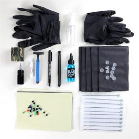 img 2 attached to 🖋️ STIGMA Professional Hand Poke Tattoo Kit: DIY Tool Set with Needles, Inks, Grip Tape & Supplies - GK801TN01-1