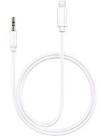 🔌 apple mfi certified lightning to 3.5mm audio cable: iphone 3.5 mm headphone jack adapter for car/home stereo, speaker, headphone - 3.3ft cord for iphone 12/11/se/xs/xr/x/8 7/ipad logo