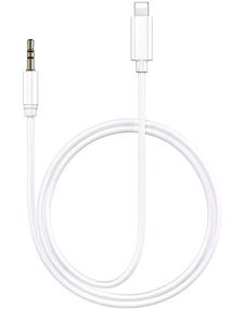 img 4 attached to 🔌 Apple Mfi Certified Lightning to 3.5mm Audio Cable: iPhone 3.5 mm Headphone Jack Adapter for Car/Home Stereo, Speaker, Headphone - 3.3ft Cord for iPhone 12/11/SE/XS/XR/X/8 7/iPad