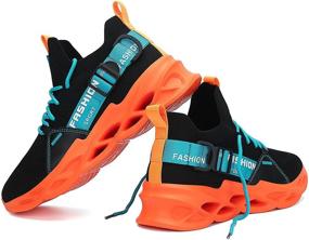 img 4 attached to Xingfujie Running Lightweight Sneakers Camouflage Men's Shoes