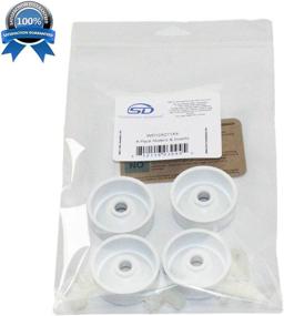 img 3 attached to 🔧 WD12X271 WD Dishwasher Wheels - 4 Pack of Dishrack Wheels: WD12X0271 & WD12X0440