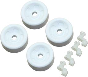 img 4 attached to 🔧 WD12X271 WD Dishwasher Wheels - 4 Pack of Dishrack Wheels: WD12X0271 & WD12X0440