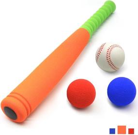 img 3 attached to 🌈 CeleMoon 21-Inch Kids Soft Foam Baseball Bat Toy with Multi-Colored Balls & Portable Carrying Bag - Ideal for 3+ Year Olds