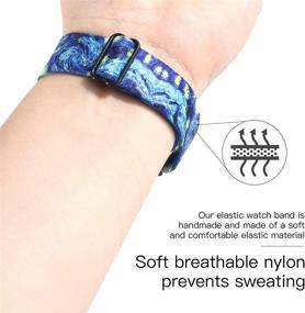 img 2 attached to WONMILLE Adjustable Compatible Stretchy Wristband