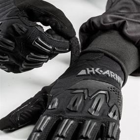 img 1 attached to Full Finger Hardline Armored Gloves