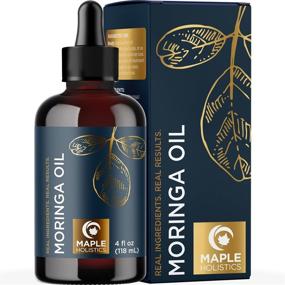 img 3 attached to Moringa Oleifera Oil: Ultimate Hair, Skin, and Nails Treatment - Fast-absorbing Hair Oil for Enhanced Hydration, Anti-Aging Face Serum, and Nourishing Body Moisturizer for Dry Skin - Powerful Hydrating Serum for Hair