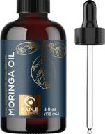 moringa oleifera oil: ultimate hair, skin, and nails treatment - fast-absorbing hair oil for enhanced hydration, anti-aging face serum, and nourishing body moisturizer for dry skin - powerful hydrating serum for hair logo