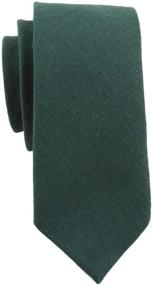 img 2 attached to Levao Green Cotton Skinny Necktie 260