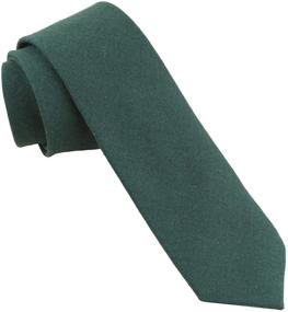 img 1 attached to Levao Green Cotton Skinny Necktie 260