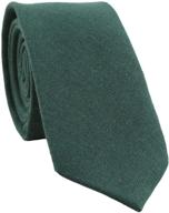 levao green cotton skinny necktie 260 logo