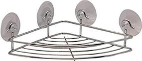 img 3 attached to 🚿 Rocky Mountain Goods Rust-Proof Corner Shower Caddy with Extra Strength Suction Cups - Chrome