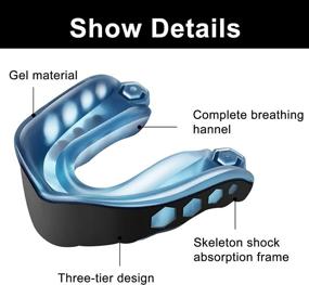 img 3 attached to 👄 Professional 2 Pack Sports Mouth Guard with Strap - Ideal for Football, Lacrosse, Hockey, Basketball, and Ice Hockey