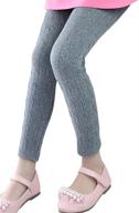 stylish and cozy cotton stretch cable knit leggings for girls - bogiwell autumn winter collection logo