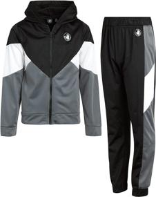 img 4 attached to Stylish yet Practical: Body Glove Boys’ Tracksuit Set – 2 Piece Tricot Sweatshirt and Jogger Sweatpants (Sizes 8-14)