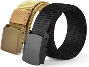 img 4 attached to Sewarmary Tactical Military Belts 👖 for Men: Breathable and Adjustable Accessories