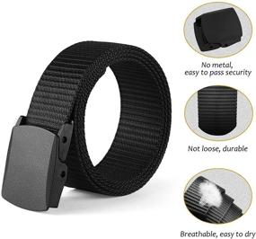 img 1 attached to Sewarmary Tactical Military Belts 👖 for Men: Breathable and Adjustable Accessories