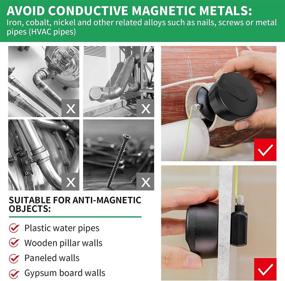 img 2 attached to Zezzo Wiremag Puller: The Ultimate Magnetic Wire Puller Tool Kit for Home, Office, and Garden
