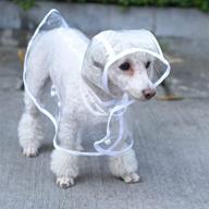 🐶 s-lifeeling transparent waterproof outdoor dog raincoat - fashion puppy pet hooded jacket poncho for small and medium dogs logo