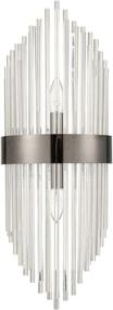 img 3 attached to 🔆 Stylish Mid-Century Glass Rod Wall Sconces - Set of 2 for Bedroom, Bathroom, Living Room