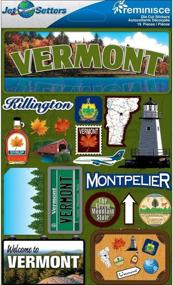 img 1 attached to Reminisce Jet Setters Dimensional Stickers Vermont