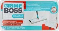 🧽 ultimate grime boss casabella wet cloths: 12 refills, anti-scratching mop pads, pre-moistened, safe for wood, vinyl, & tile floors logo