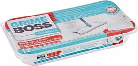 img 3 attached to 🧽 Ultimate Grime Boss Casabella Wet Cloths: 12 Refills, Anti-Scratching Mop Pads, Pre-Moistened, Safe for Wood, Vinyl, & Tile Floors