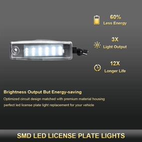 img 3 attached to 🔦 GemPro License Plate Light: High-Quality LED Assembly for Scion XB, Toyota Highlander, & Lexus RX300