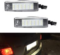 🔦 gempro license plate light: high-quality led assembly for scion xb, toyota highlander, & lexus rx300 logo