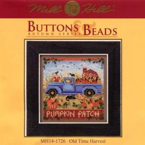 img 2 attached to 🍂 Seasonal Harvest Beaded Cross Stitch Kit - Mill Hill 2017 Buttons Beads Autumn MH141726