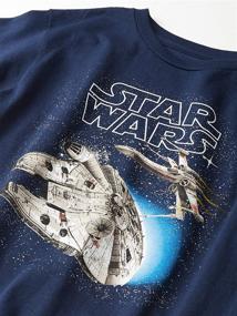 img 1 attached to 🚀 Must-Have Star Wars Fighter T Shirt for Boys: Spaceship-Inspired Clothing in Tops, Tees & Shirts