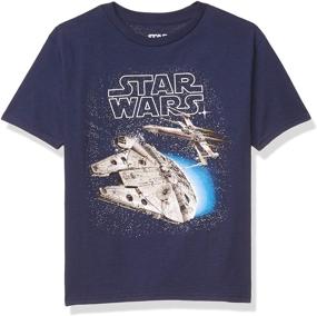 img 3 attached to 🚀 Must-Have Star Wars Fighter T Shirt for Boys: Spaceship-Inspired Clothing in Tops, Tees & Shirts