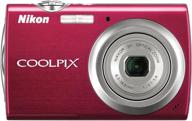 nikon coolpix s230 10мп цифровая камера с 3-кратным оптическим зумом и 3-дюймовым сенсорным жк-дисплеем (глянцево-красный) логотип