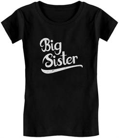 img 4 attached to TeeStars Sister Siblings Fitted T Shirt Girls' Clothing in Tops, Tees & Blouses