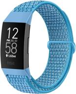 нейлоновые ремешки для часов fitbit charge 4/charge 3/se | avod мягкая замена браслета с дышащим спортивным ремешком для женщин и мужчин логотип