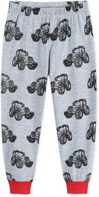 img 2 attached to 🌙 Comfortable and Stylish MOLYHUA Cotton Sleeve Pajamas for Boys – Perfect Clothing and Sleepwear for a Restful Night