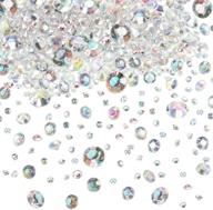 💎 hicarer 4000 кусочков конфетти для стола: искрящиеся кристаллические аб акриловые алмазы для впечатляющей свадьбы, дня рождения и украшения детского вечеринки логотип