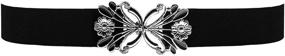 img 4 attached to 🌼 Dandelion Flower Buckle for Women's Belts - BlackButterfly Accessories, Sizes 18-20