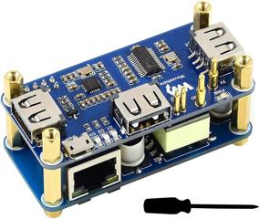 img 4 attached to Power Over Ethernet (PoE) Ethernet/USB HUB HAT For Raspberry Pi Zero/Zero W/Zero WH