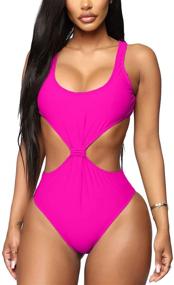 img 4 attached to Ioiom Control Swimwear Swimsuit Slimming