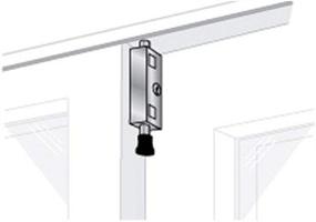 img 1 attached to 🔐 Enhanced-Performance EPL-106-W Patio Door Lock with Keyed Large Rectangle in White Finish