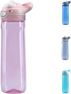 💧 dearart pink tritan water bottle - 26oz, bpa-free, leak-proof, lock-key, one-hand operation - ideal for outdoor sports логотип