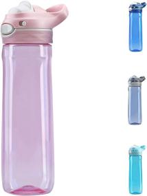 img 4 attached to 💧 DEARART Pink Tritan Water Bottle - 26oz, BPA-Free, Leak-Proof, Lock-Key, One-Hand Operation - Ideal for Outdoor Sports