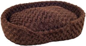 img 3 attached to 🐾 Plush Cuddle Round PETMAKER 80-07-S-B Pet Bed